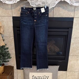 J. Crew Dark Indigo Ankle Jeans